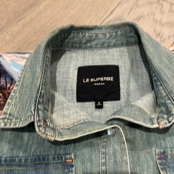 Le Superbe Surf Cowboy pearl snap Size 8/M - Picture 4 of 9